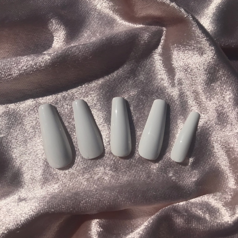 GEL - White press on nails